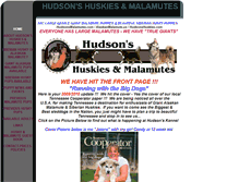 Tablet Screenshot of hudsonshuskies.com